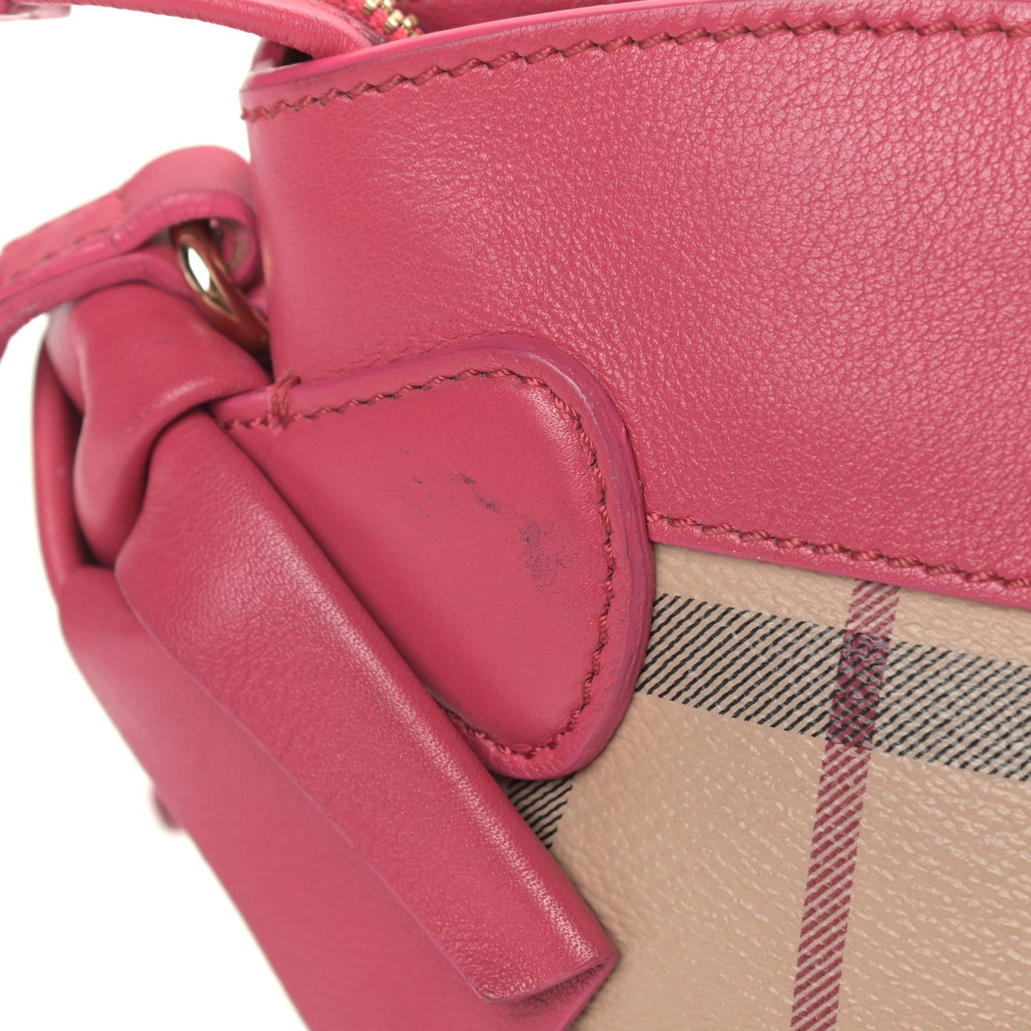 Haymarket Check Bow Tie Crossbody Bag Peony