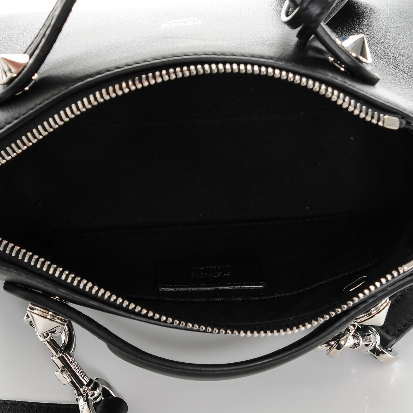 Vitello Dolce Crystal Heart Croc Tail Mini By The Way Boston Bag Black Rosso