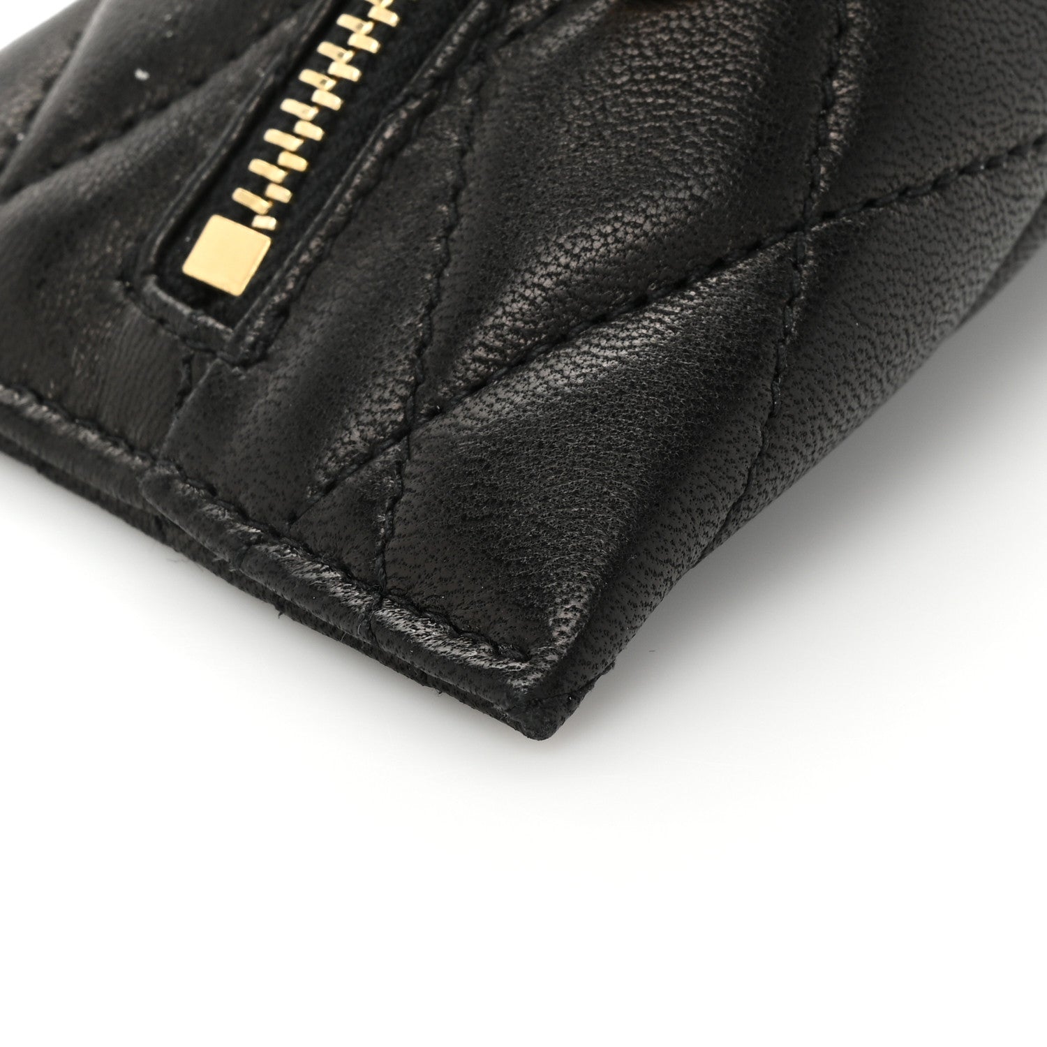 Saint Laurent Lambskin Quilted Berlingo Bag Charm Black 7 of 9