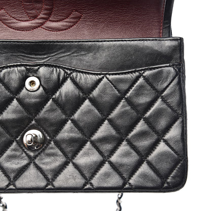 Chanel Lambskin Quilted Medium Double Flap Black 13 of 16