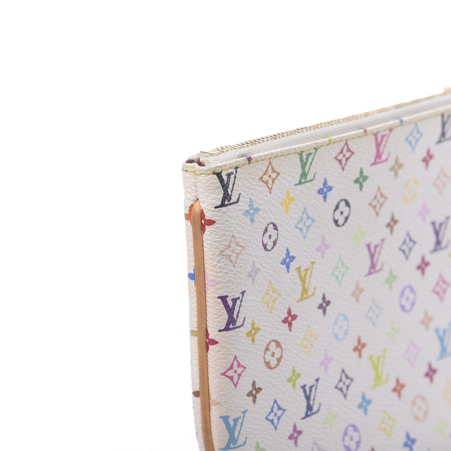 Louis Vuitton Monogram Multicolor Pochette Plate GM White 8 of 9