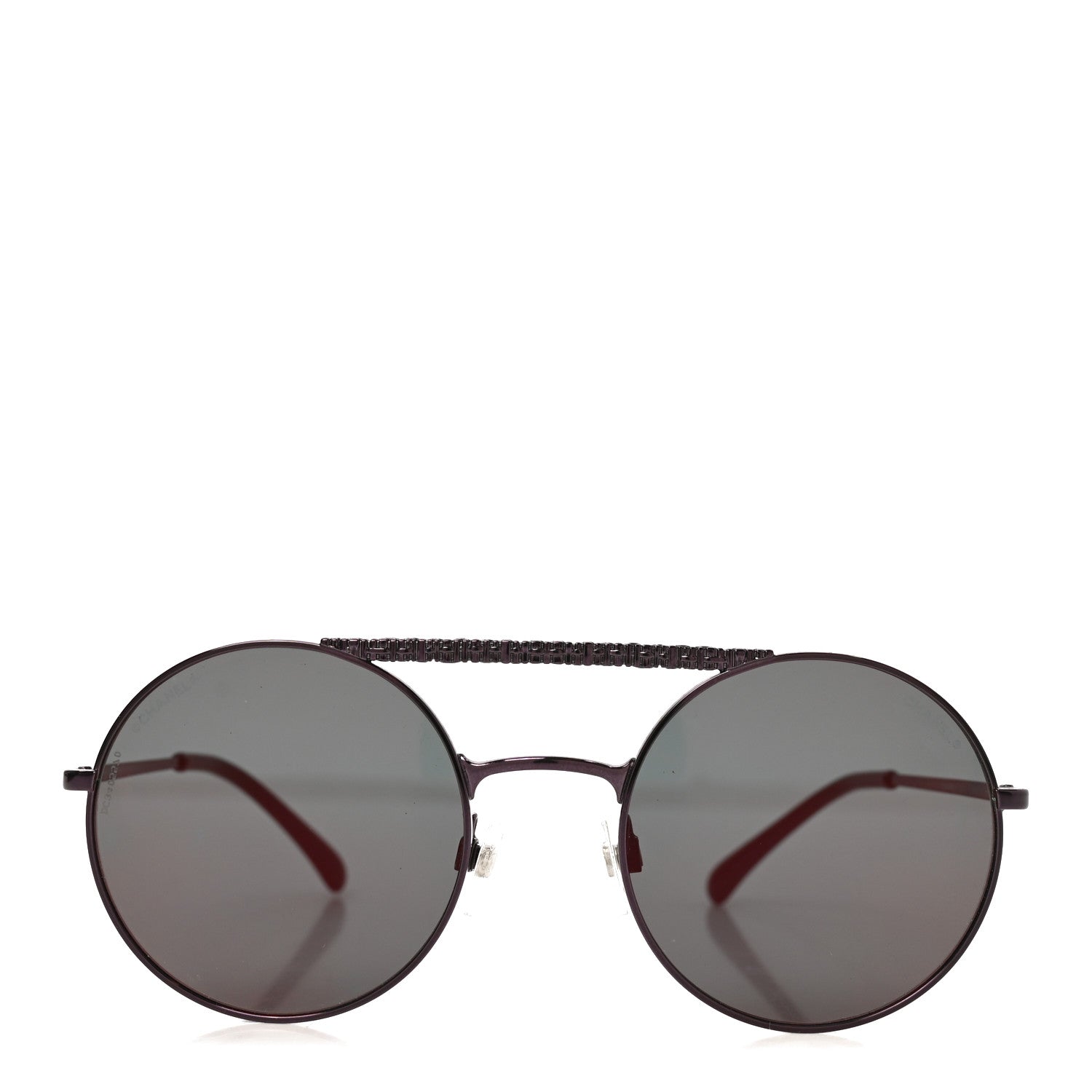 Chanel Metal Winter Round Sunglasses 4232 Bordeaux 2 of 7