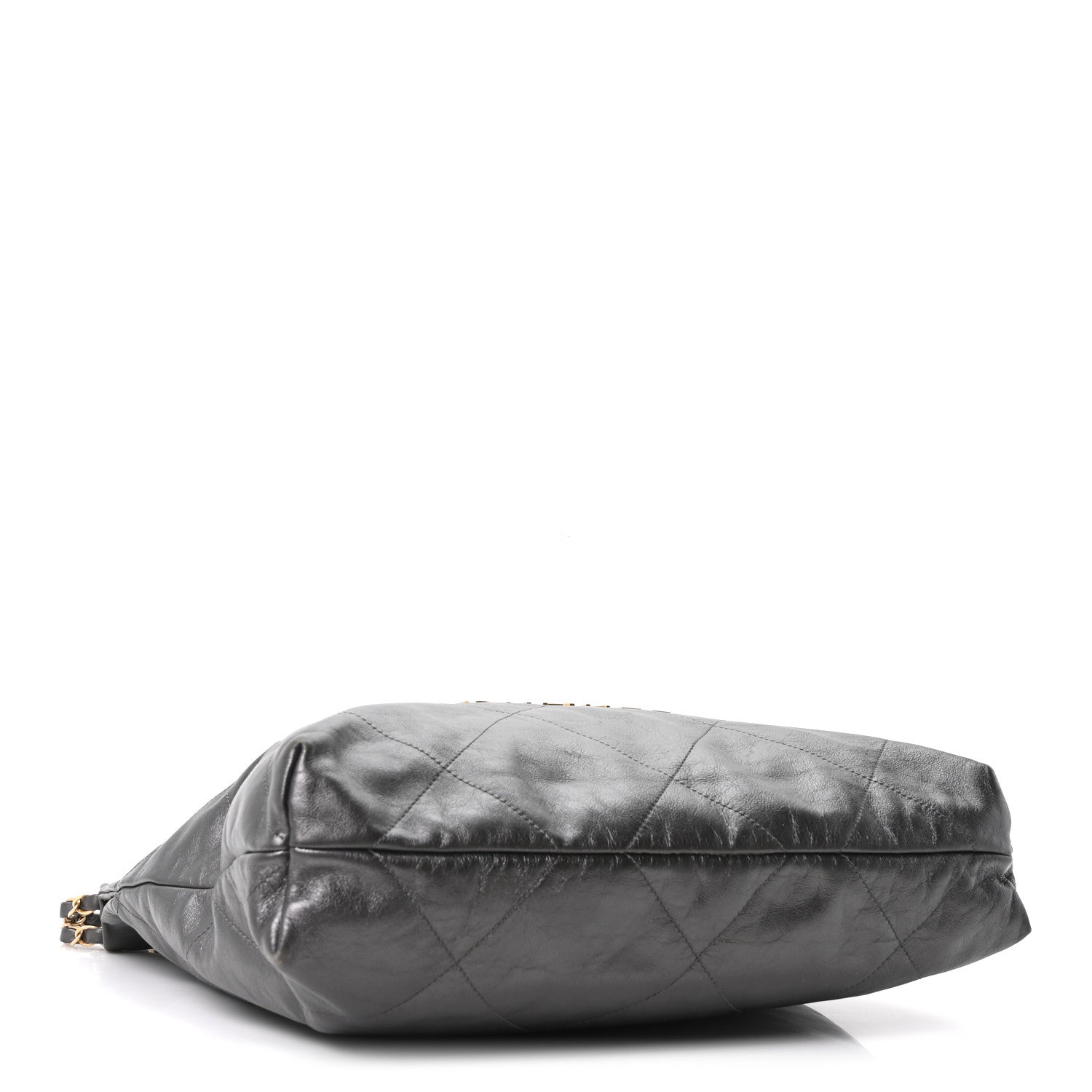 Chanel Shiny Calfskin Quilted Chanel 22 Dark Grey 1849555
