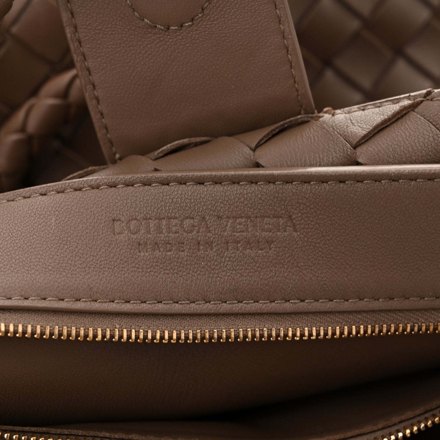 Bottega Veneta Nappa Intrecciato Medium Andiamo Shoulder Bag Taupe Grey 6 of 10