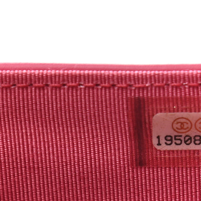 Chanel Patent Quilted Large Flap Wallet Pink 7 of 8