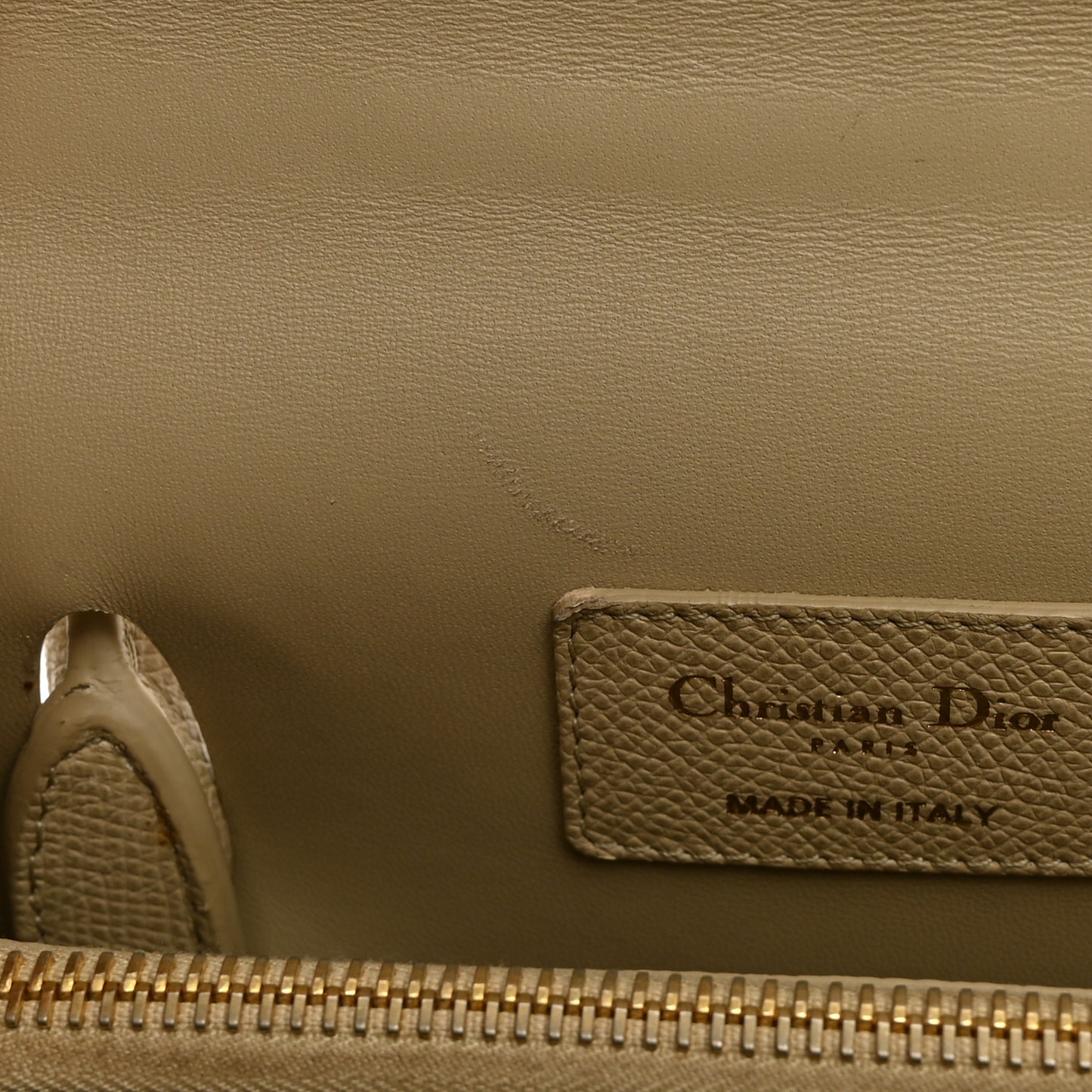 Grained Calfskin St. Honore Tote Beige