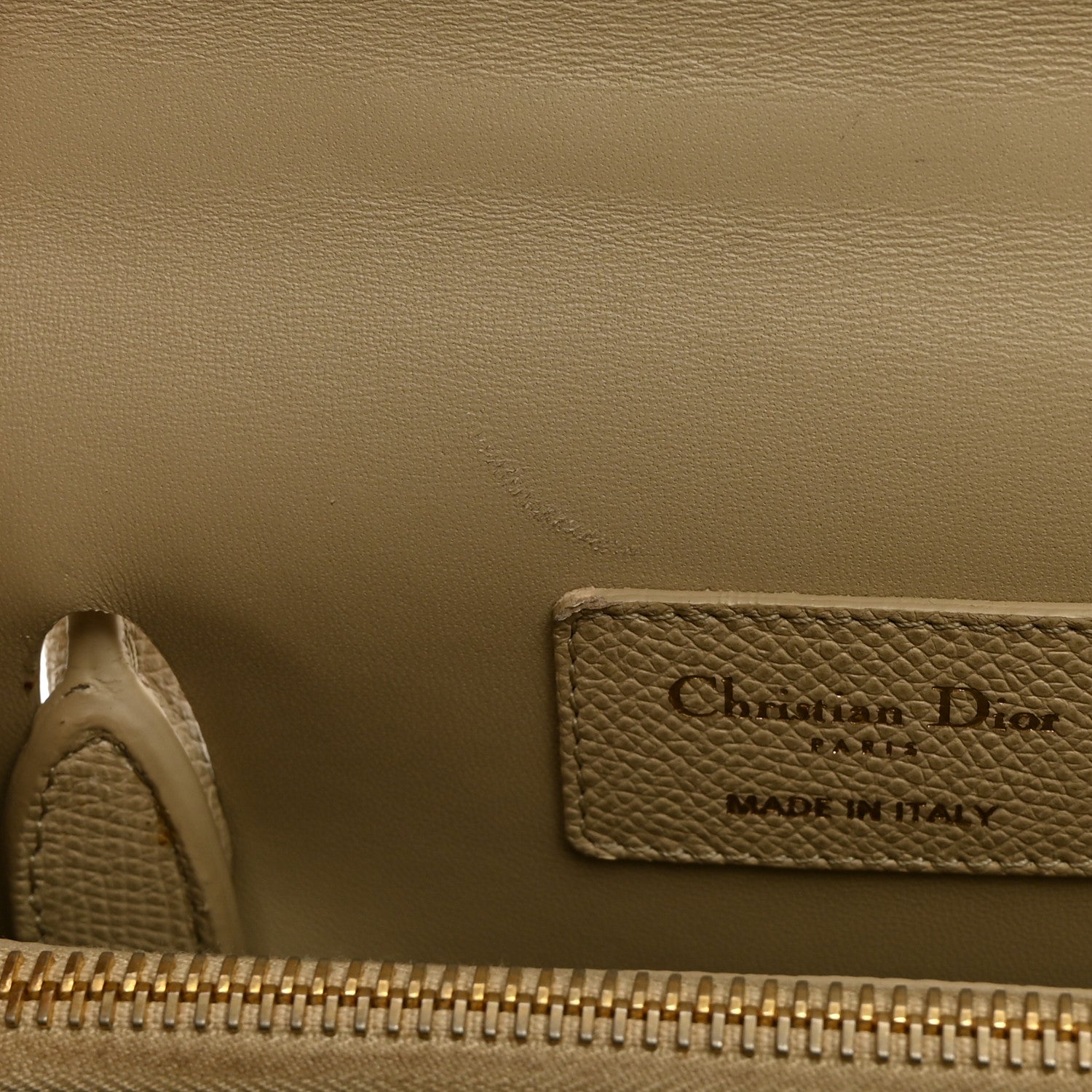 Christian Dior Grained Calfskin St. Honore Tote Beige 12 of 12