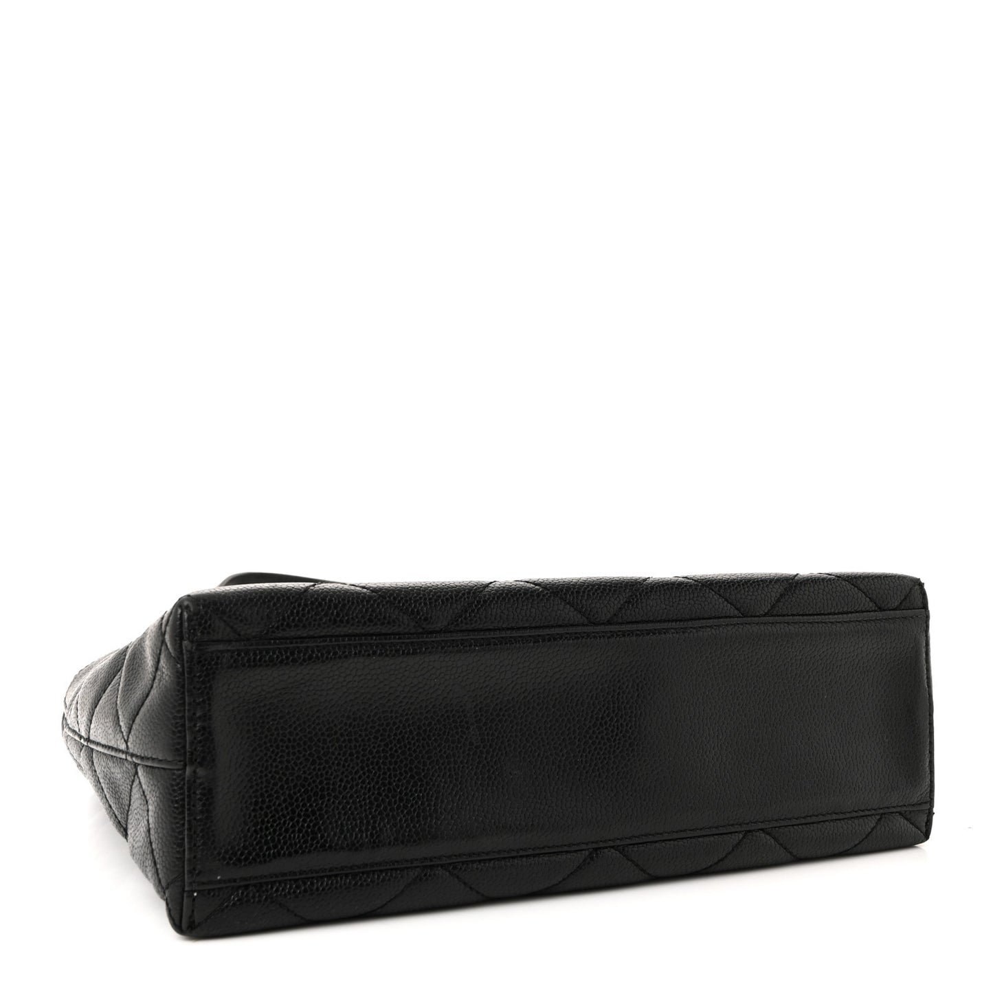 Caviar Diamond Flap Shoulder Bag Black