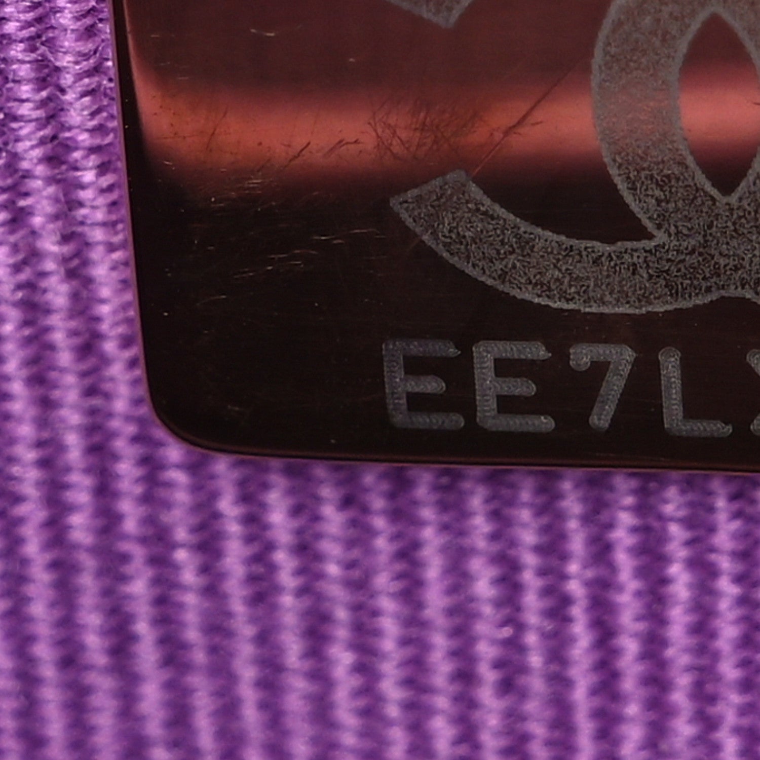Chanel Lambskin Quilted Small CC Funky Town Flap Purple 7 of 10