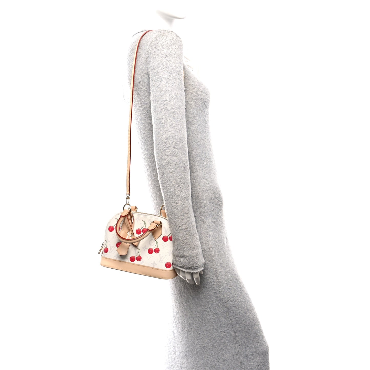 LV X TM Monogram Cerises Alma BB White