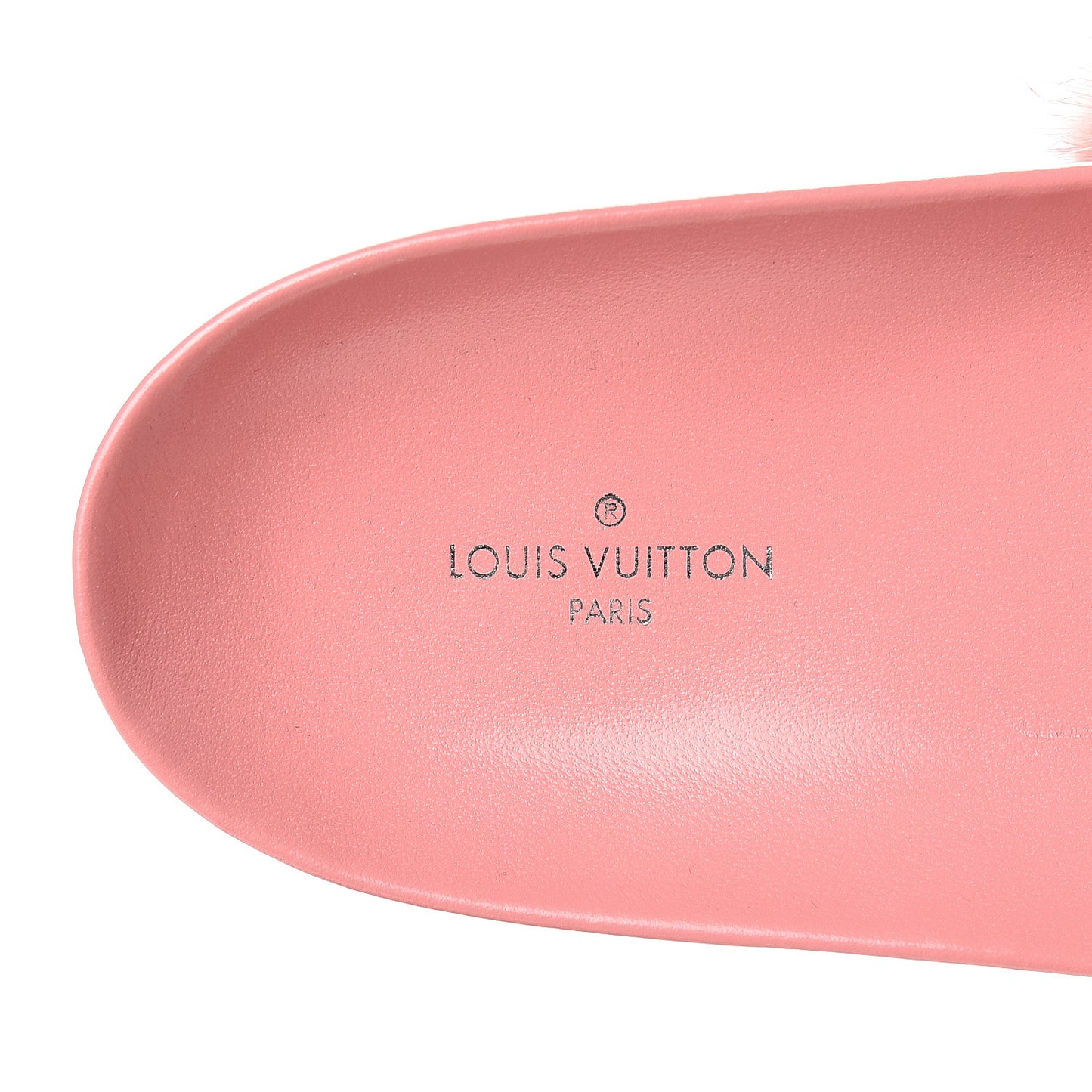 Mink Fur Bom Dia Flat Mules 39 Pink
