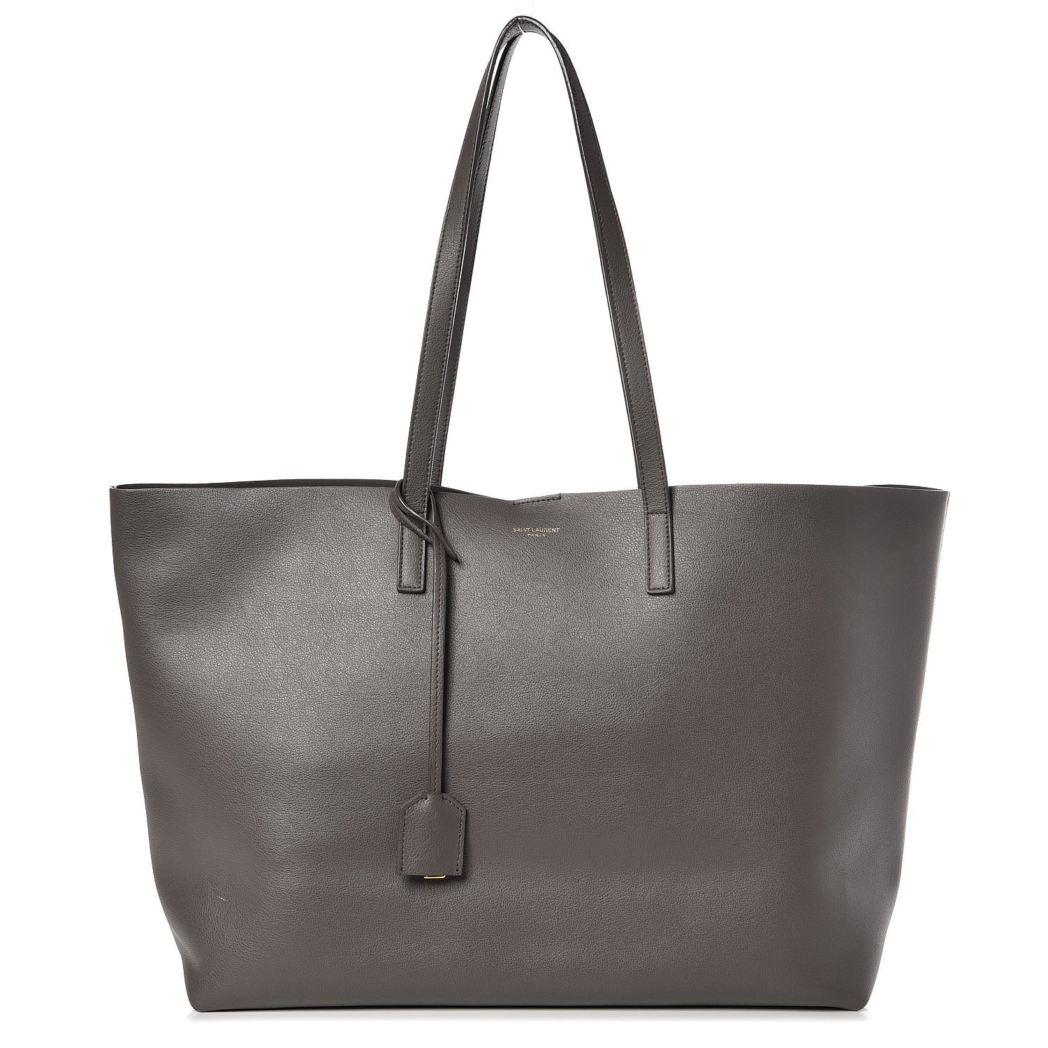 Saint Laurent Calfskin Large Shopping Tote Earth 3 of 11