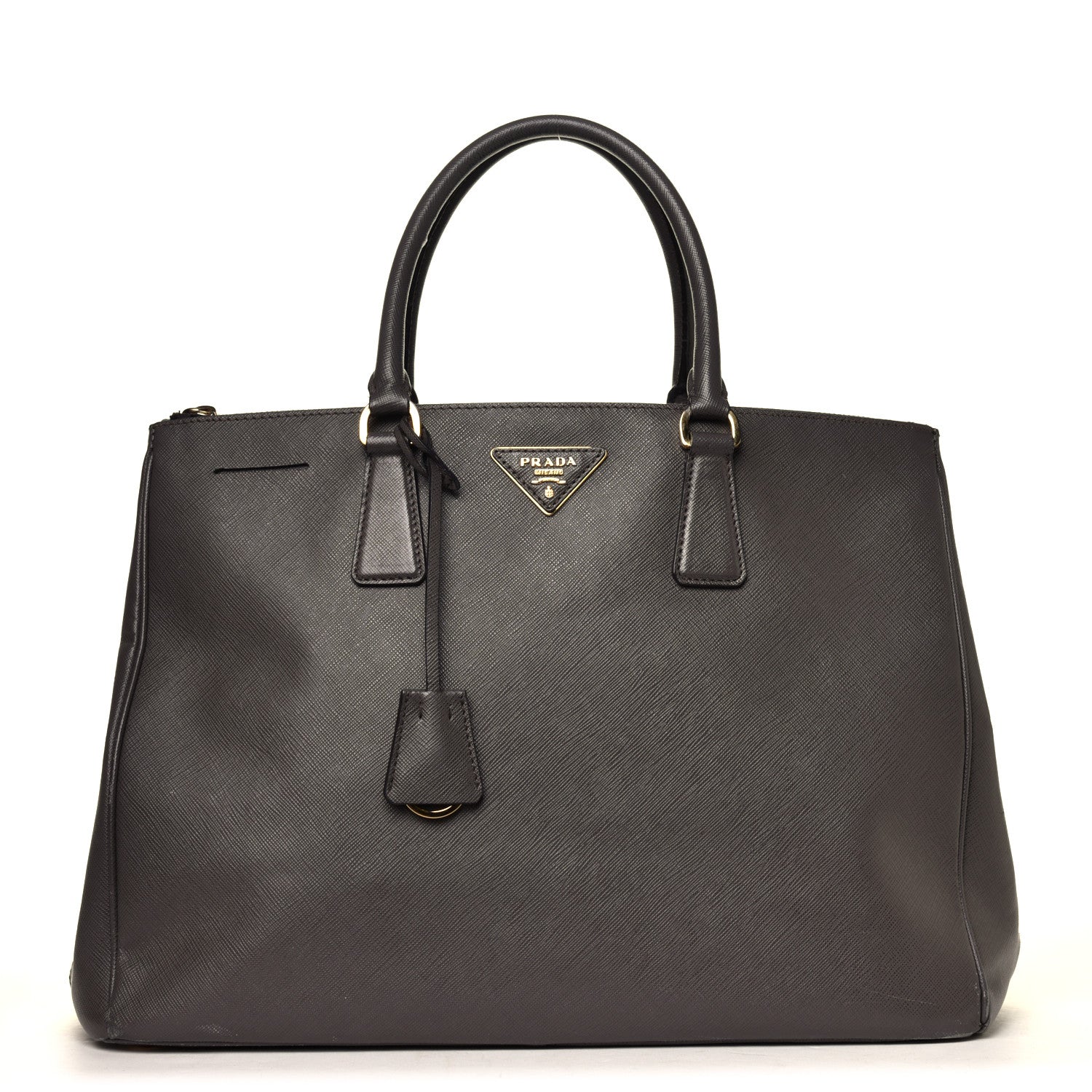 Prada Saffiano Lux Large Galleria Double Zip Tote Grafite 1 of 20