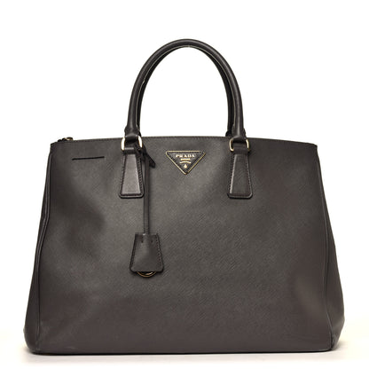 Prada Saffiano Lux Large Galleria Double Zip Tote Grafite 1 of 20