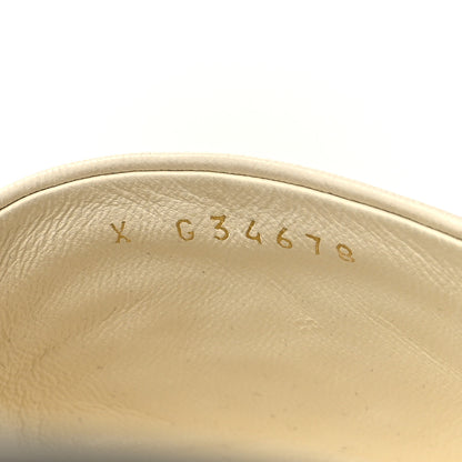 Chanel Calfskin Pearl CC Mules 39 Ivory 6 of 8