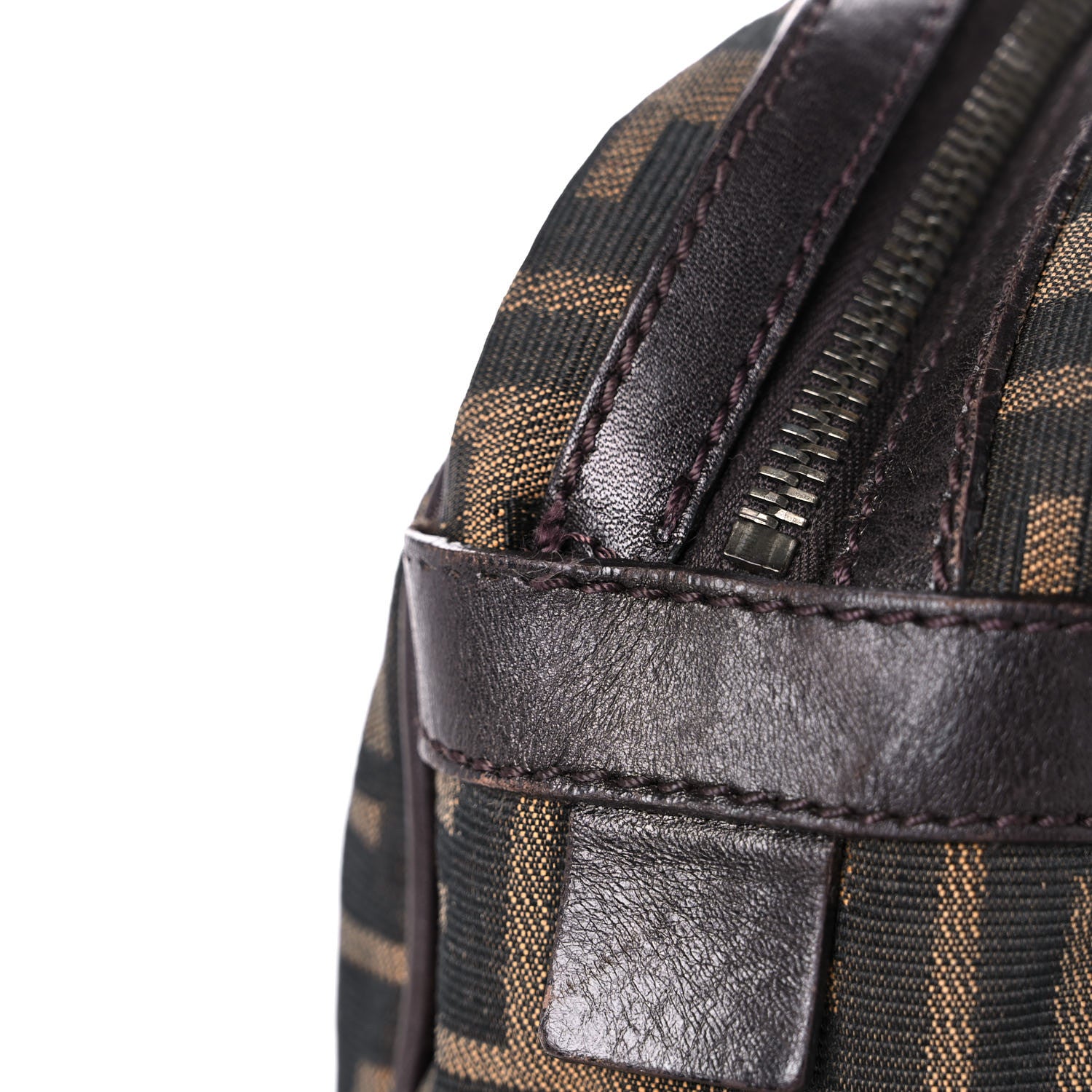 Fendi Zucca Buckle Tote Tobacco 16 of 27