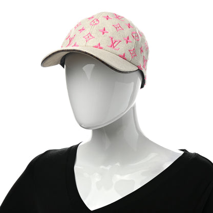Louis Vuitton Canvas Monogram Starboard Cap M Pink 2 of 8