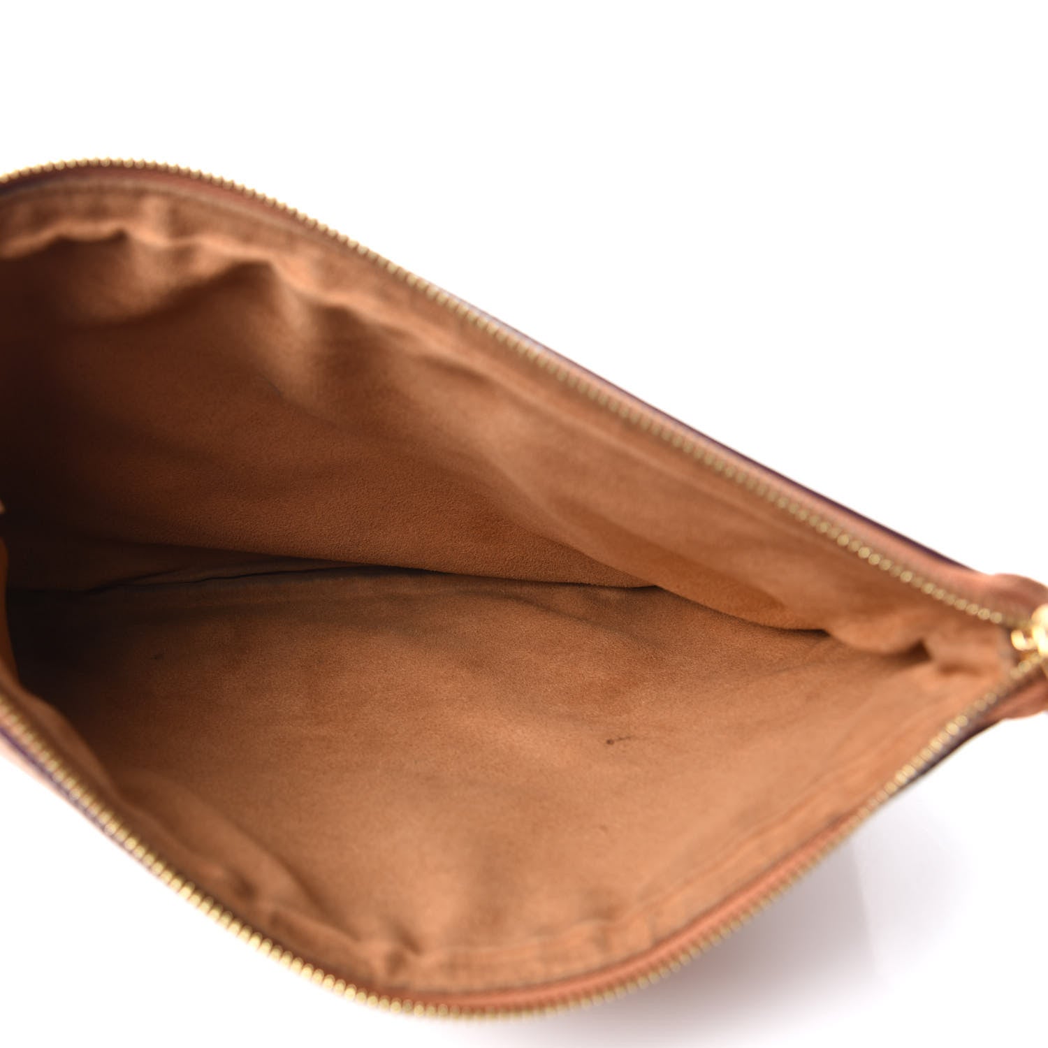 MCM Visetos Liz Shopper Tote Pouch Cognac 5 of 6