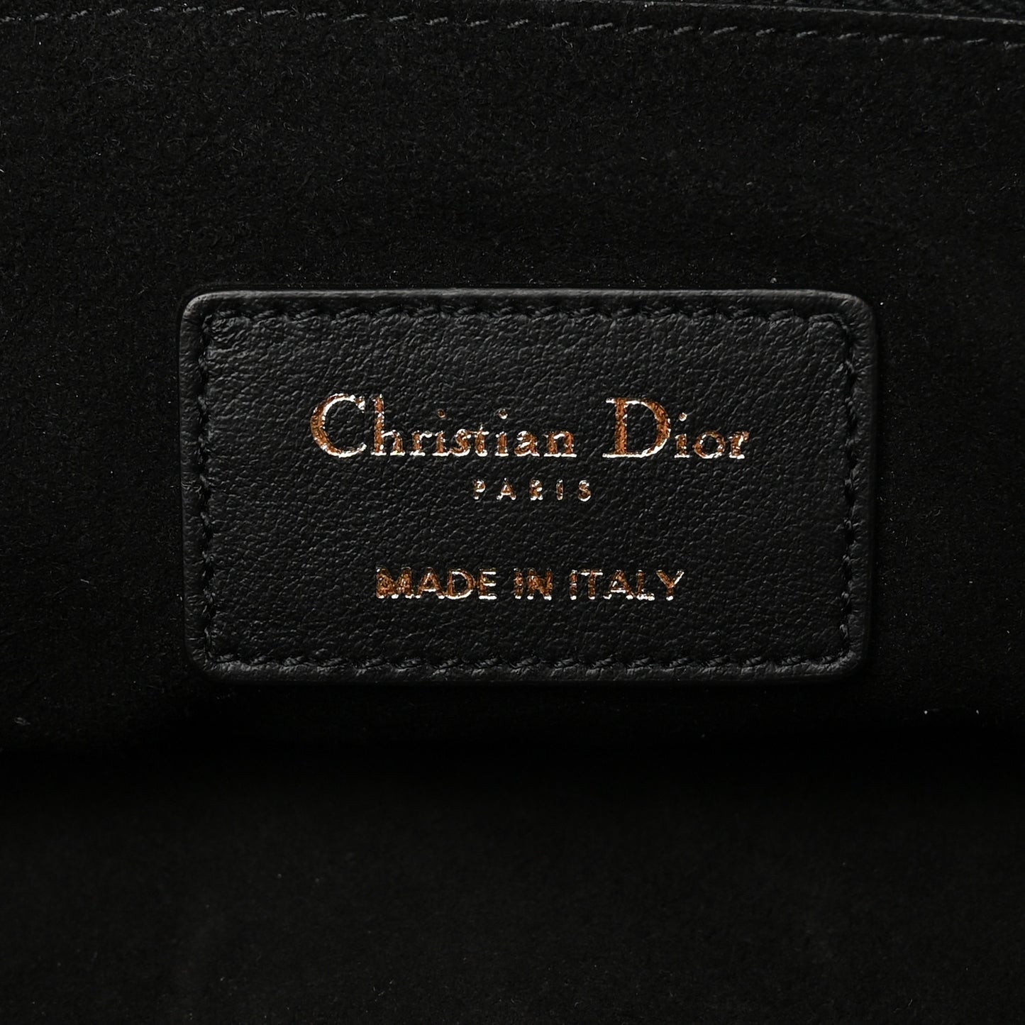Calfskin Embossed Logo Zip Clutch Black