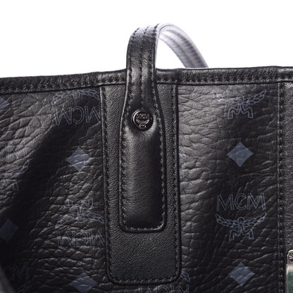 MCM Visetos Large Liz Reversible Shopper Tote Black 23 of 35