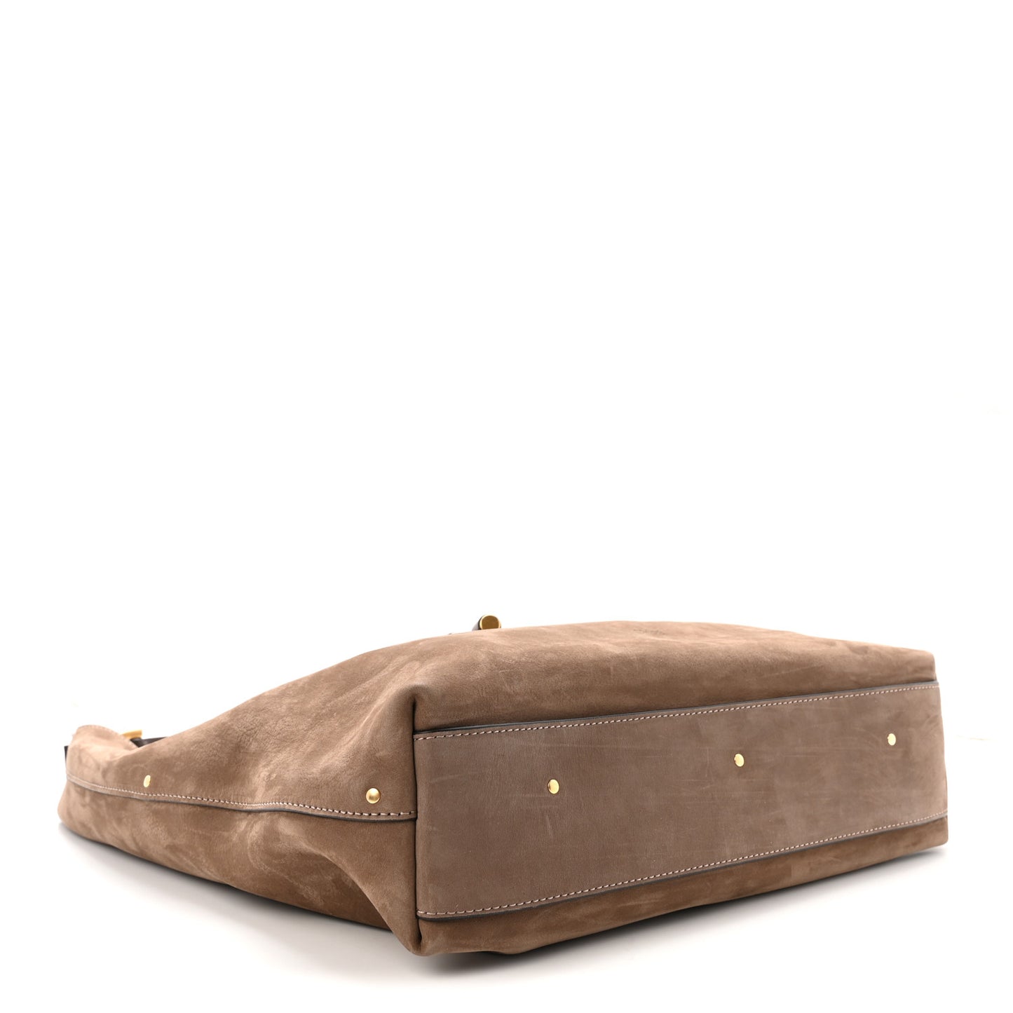 Suede Calfskin Marcie Hobo Bag Flannel Grey