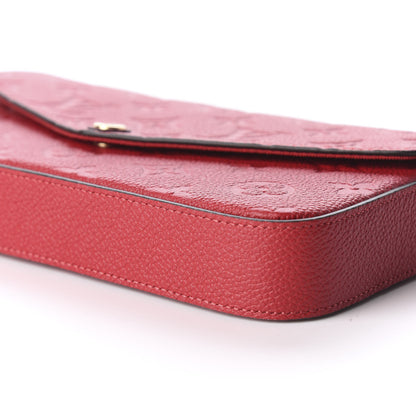 Louis Vuitton Empreinte Pochette Felicie Chain Wallet Scarlet 6 of 10