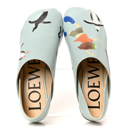 Loewe X SUNA FUJITA Goatskin Peguin Toy Slipper 36 Blue Iceberg 2 of 9