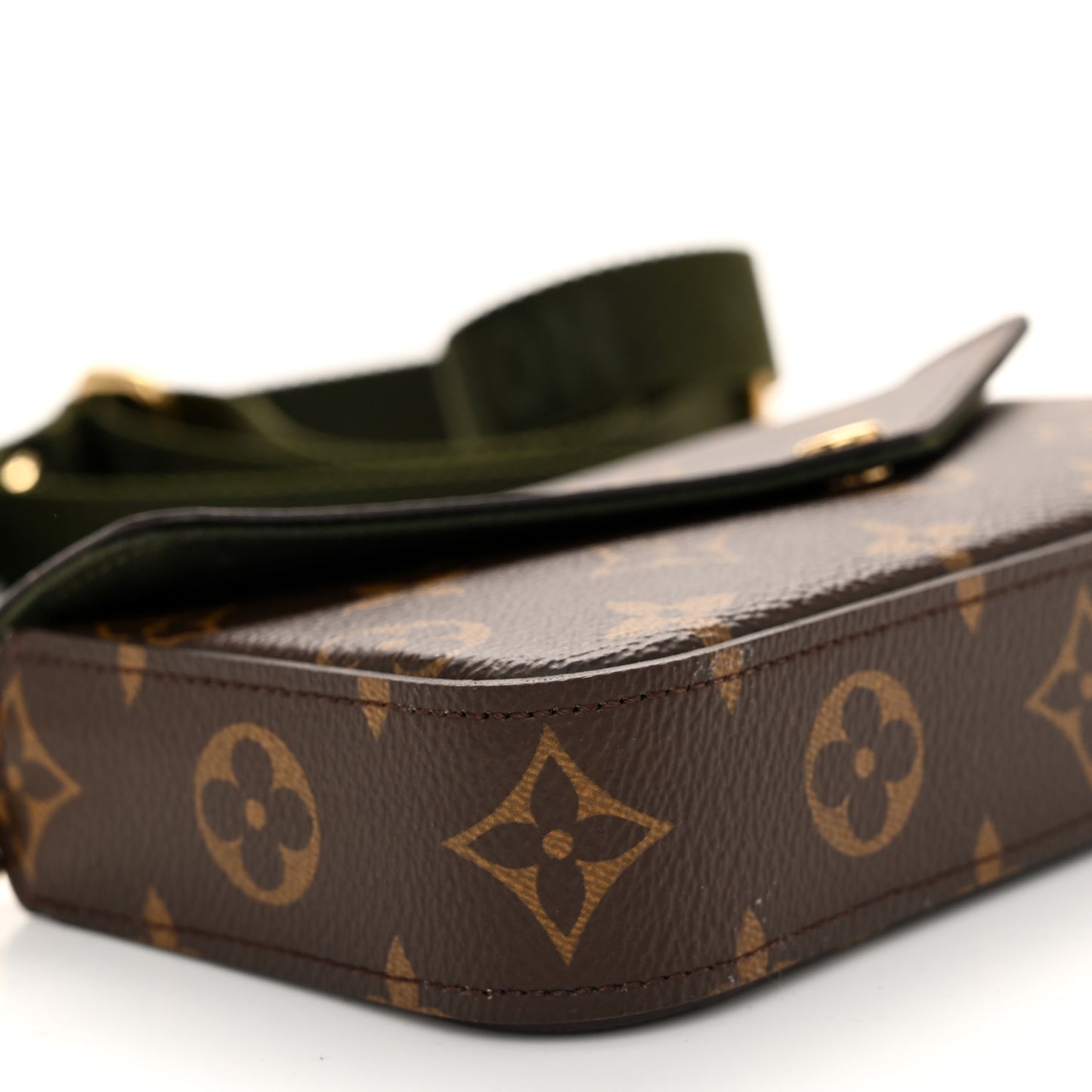 Monogram Felicie Strap & Go Kaki