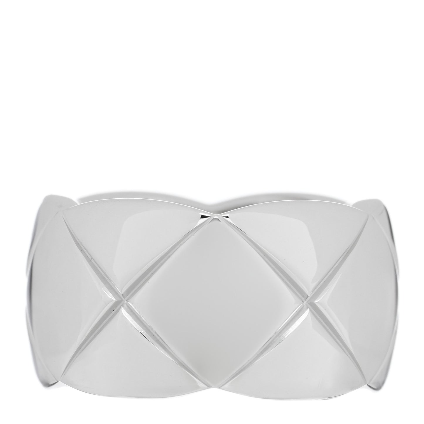 18K White Gold Large Coco Crush Ring 48 4.5