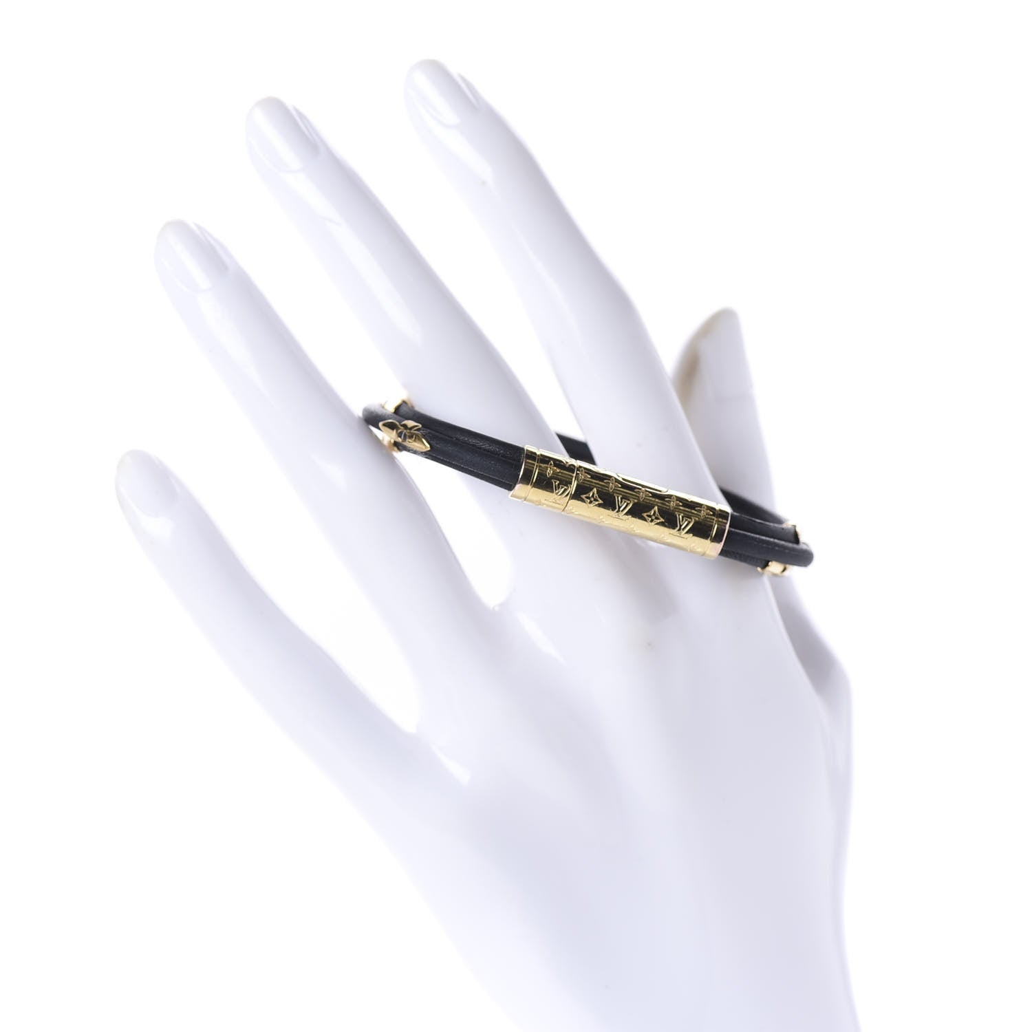 Louis Vuitton Daily Confidential Triple Bracelet 17 Black 2 of 4