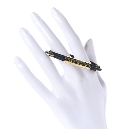 Louis Vuitton Daily Confidential Triple Bracelet 17 Black 2 of 4