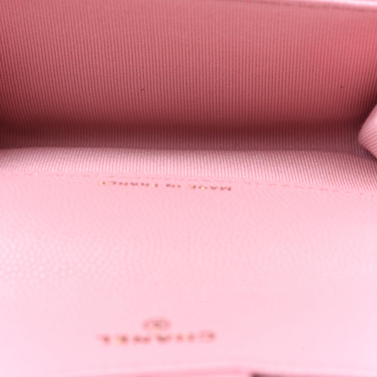 Chanel Caviar Quilted Flap Card Holder Wallet Light Pink 5 of 9