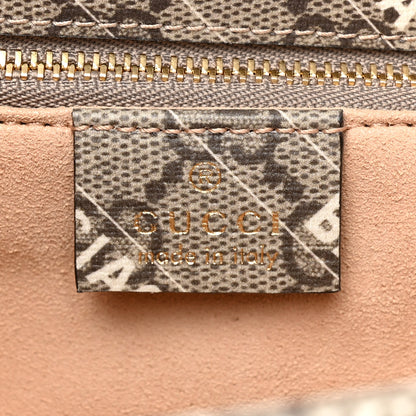 Gucci X BALENCIAGA GG Supreme Monogram Logo Print Horsebit 1955 Shoulder Bag Beige Ebony 7 of 10