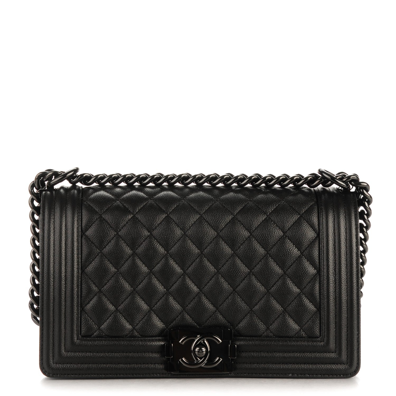 Chanel Caviar Quilted Medium Boy Flap So Black 1 of 6