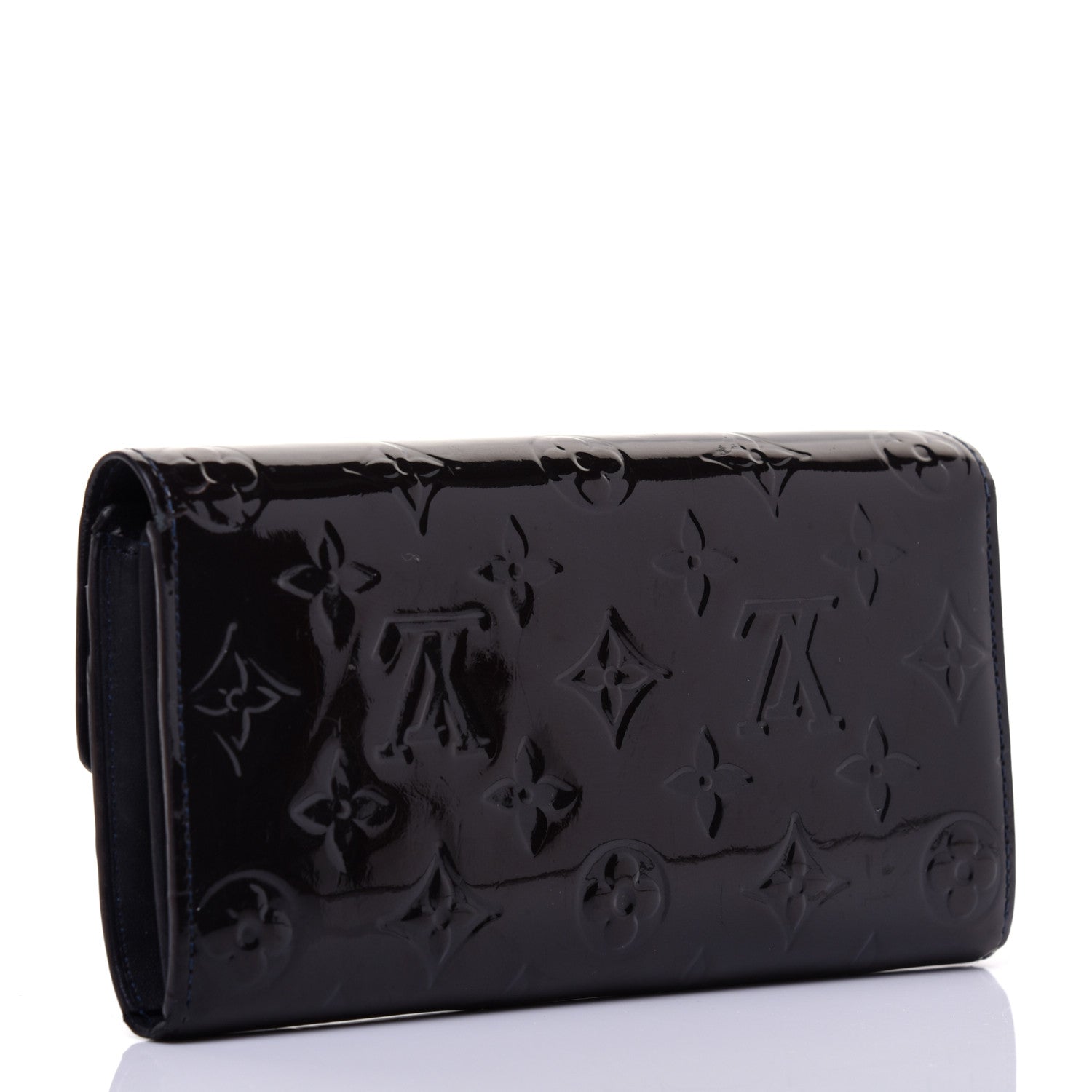 Louis Vuitton Vernis Sarah Wallet Blue Infini 3 of 7