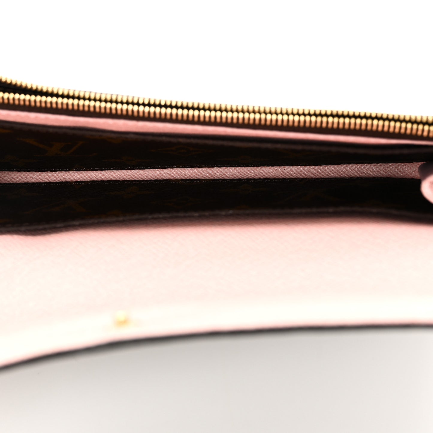 Monogram Emilie Wallet Rose Ballerine