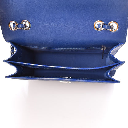 Chanel Grained Calfskin Quilted Large CC Box Flap Blue 5 of 7