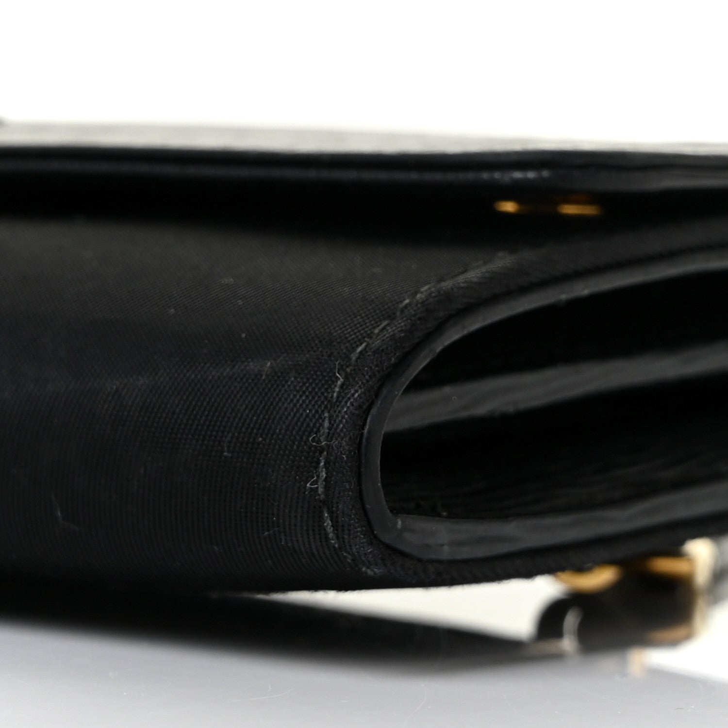 Prada Tessuto Nylon Vitello Move Triangle Logo Continental Flap Wallet Black 8 of 9