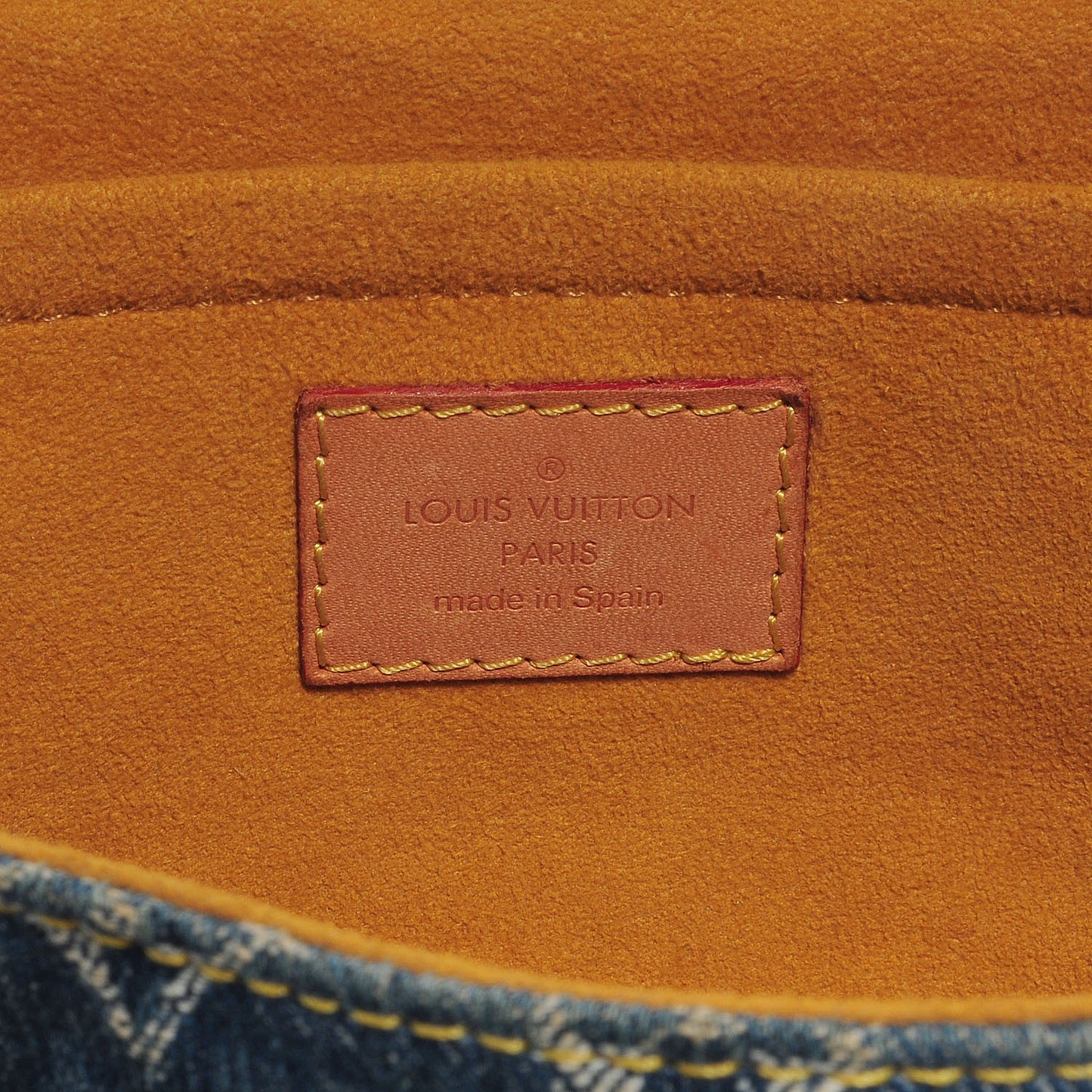 Monogram Denim Mini Pleaty Blue