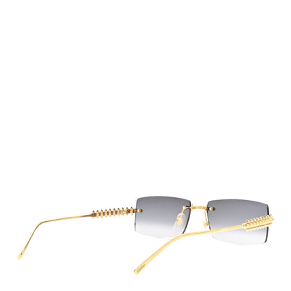 Cartier Clash De Cartier Rectangular Sunglasses CT0604S Smoke Gold 4 of 8