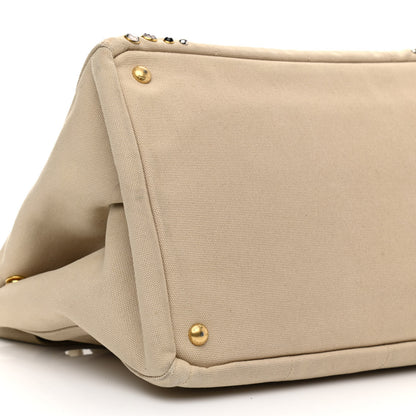Prada Canapa Crystal Studded Tote Corda 10 of 16