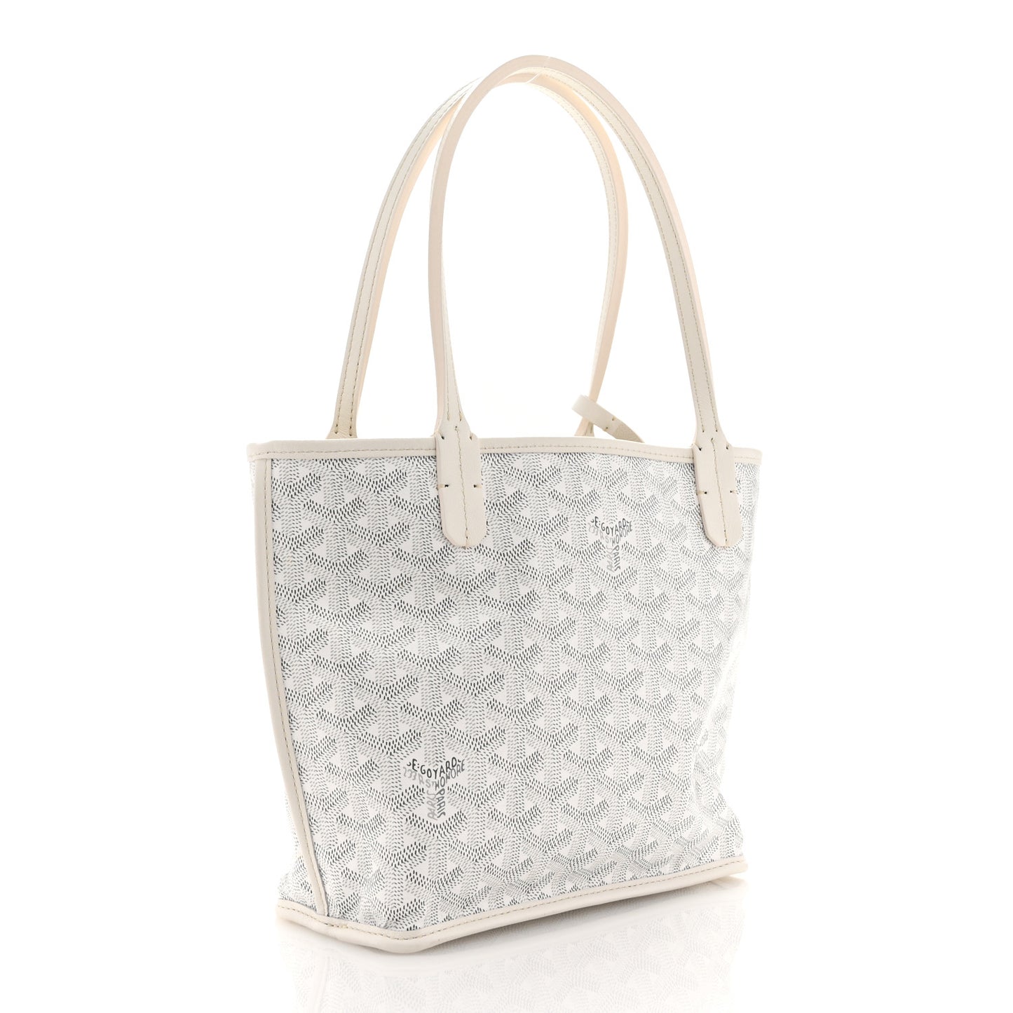 Goyardine Reversible Mini Anjou White