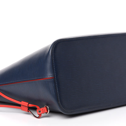 Louis Vuitton Epi Neverfull MM Indigo Coquelicot 6 of 14