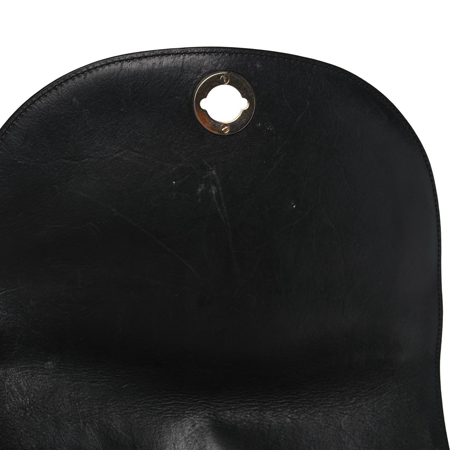 Calfskin Saddle Crossbody Bag Black
