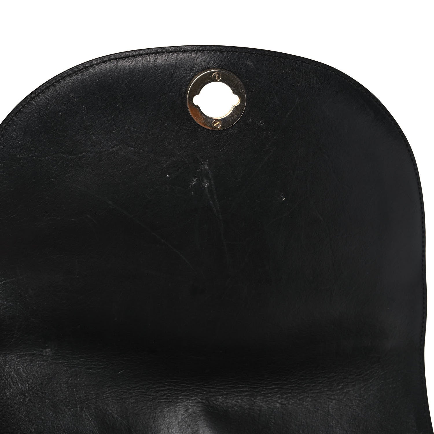 Mansur Gavriel Calfskin Saddle Crossbody Bag Black 16 of 18