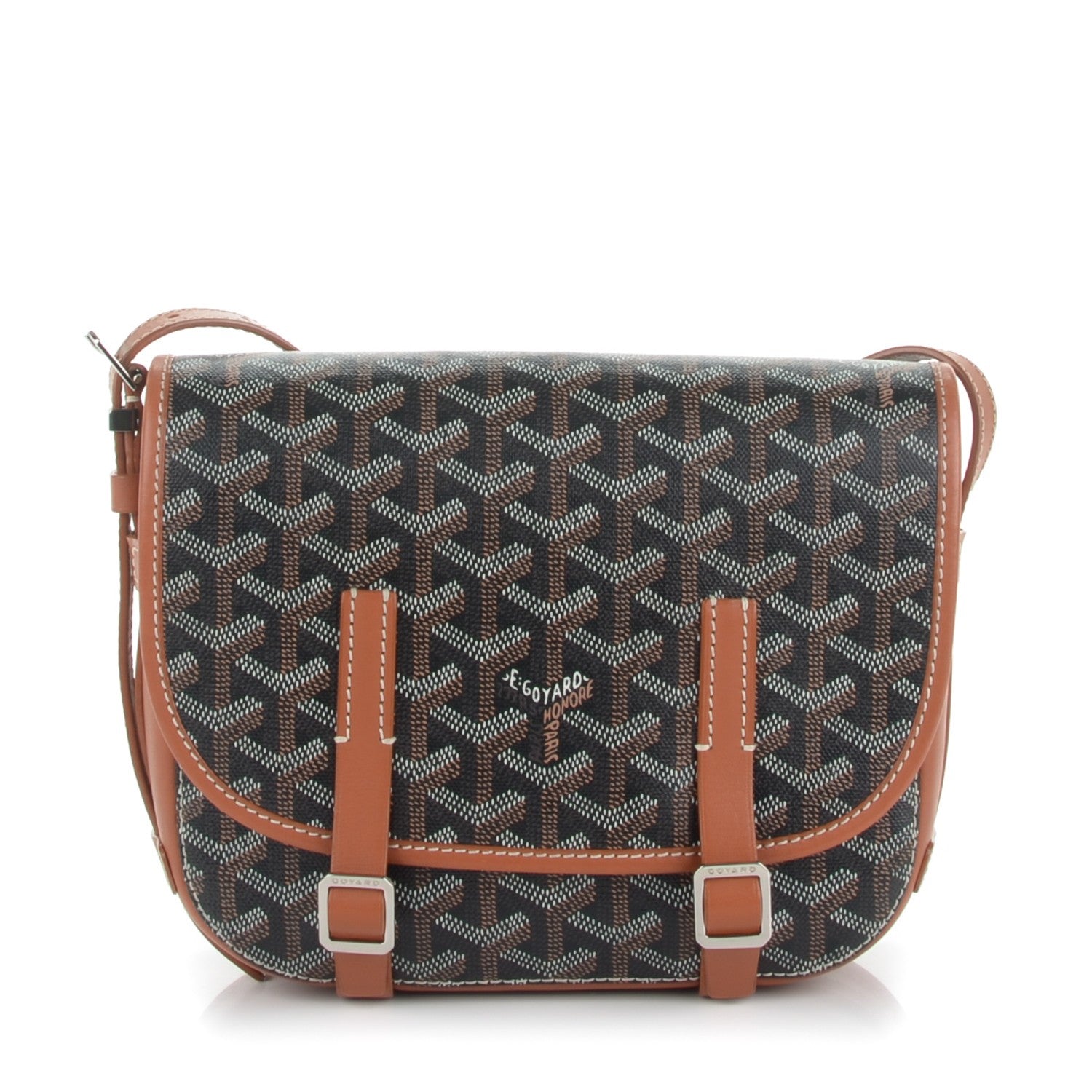 Goyard Goyardine Belvedere PM Messenger Bag Black Gold 1 of 7