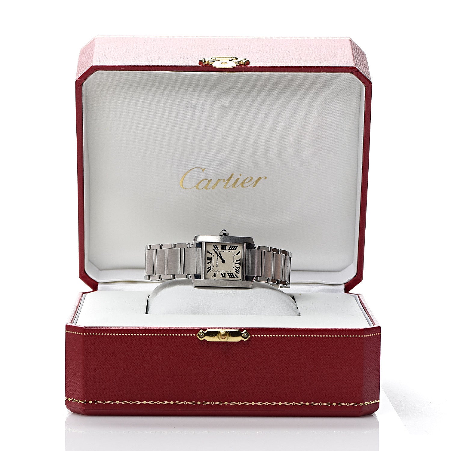 Cartier Stainless Steel 25mm Tank Francaise Quartz Watch 6 of 6