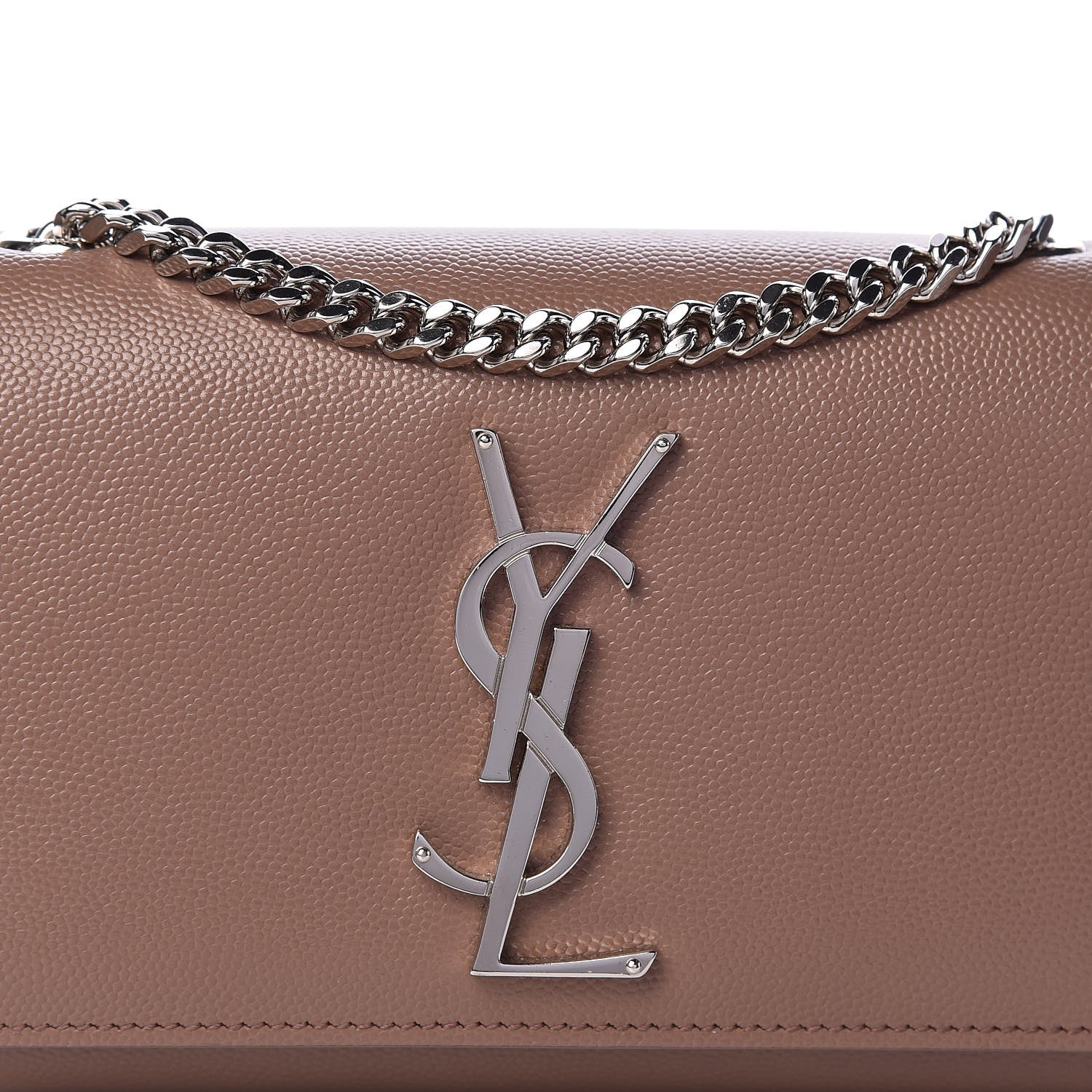 Saint Laurent Grain De Poudre Small Monogram Kate Satchel Fard 9 of 9