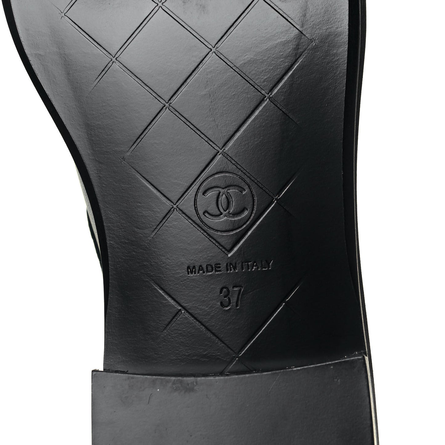 Lambskin Quilted CC Turnlock Loafers 37 Black