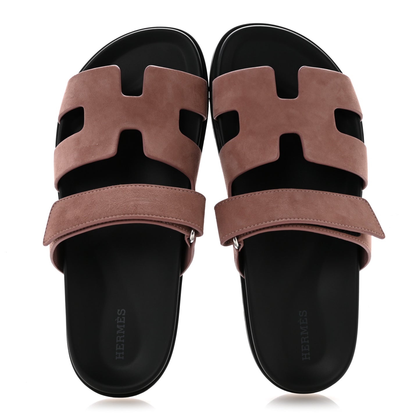 Suede Goatskin Womens Chypre Sandals 40.5 Rose Antique